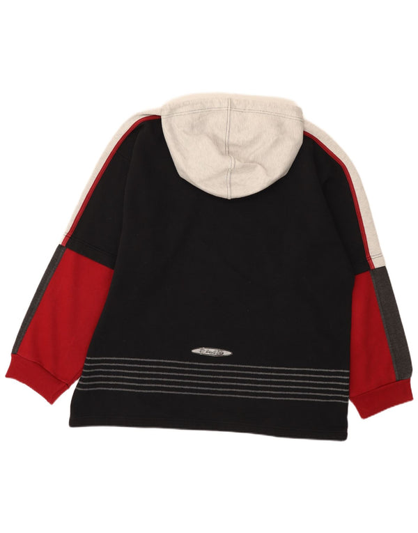 Lotto Herre grafisk hættetrøje DK 44/46 2XL Sort Colourblock Sports