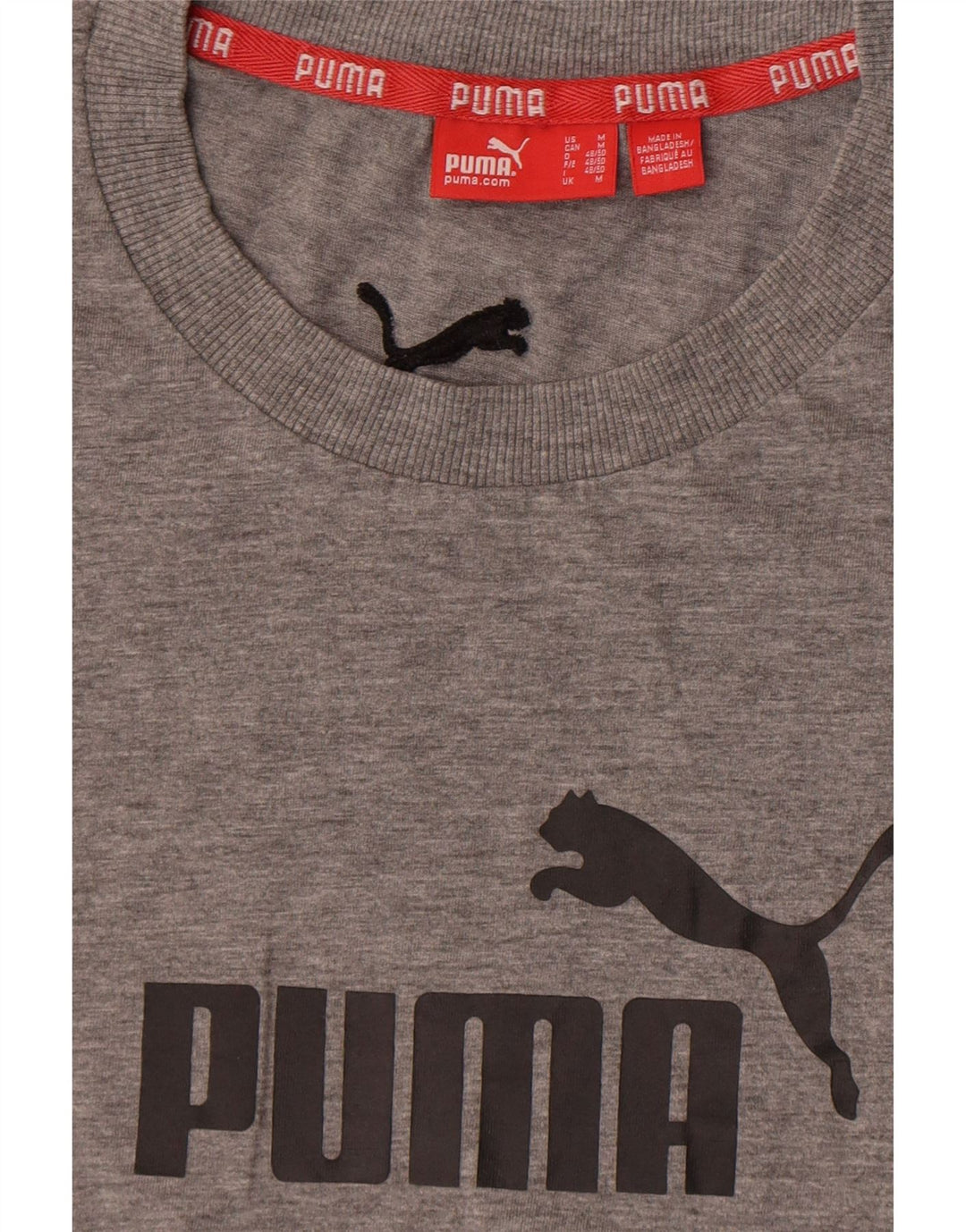 Puma Herre grafisk T-shirt Top mellemgrå