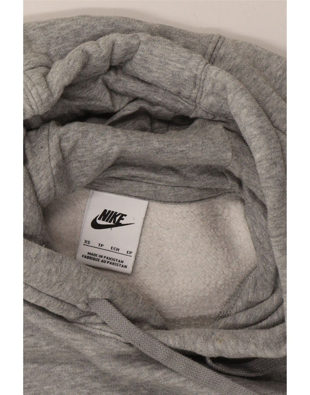 NIKE Mens Hoodie Jumper XS Grey Cotton