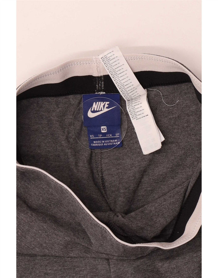 Nike grafiske leggings til kvinder UK 4 XS grå bomuld