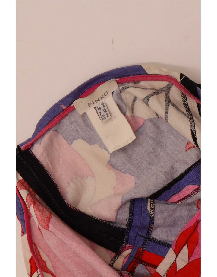 Pinko Dame Mini-nederdel UK 8 Small W30 Multicolored Floral