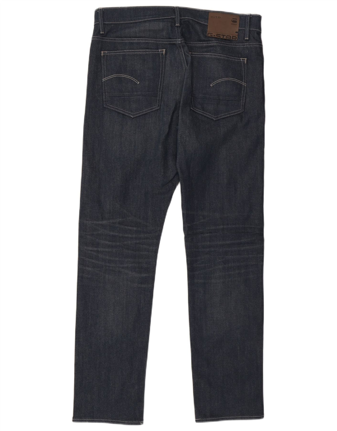 G-STAR Straight Jeans til mænd W34 L34 Marineblå bomuld