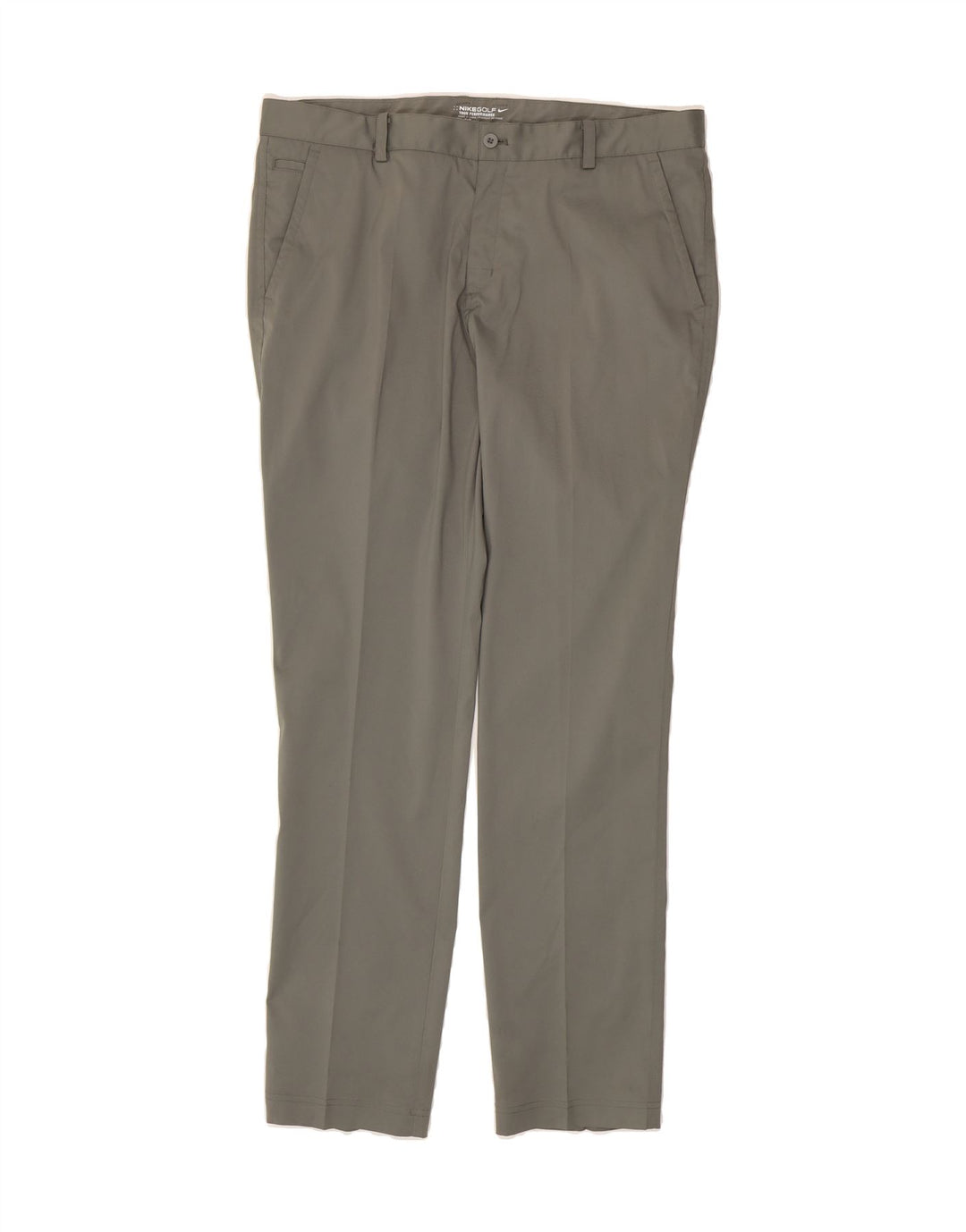 NIKE Mens Dri Fit Slim Chino Trousers W36 L34 Grey Polyester Vintage Nike and Second-Hand Nike from Messina Hembry 