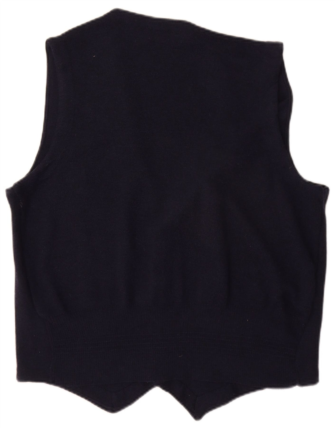 DAVID SADDLER Herrevest Medium Marineblå Merinould