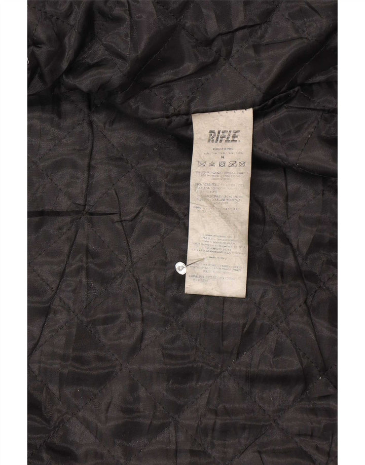 Rifle Dame Læder Racer Jakke Uk 14 Medium Sort
