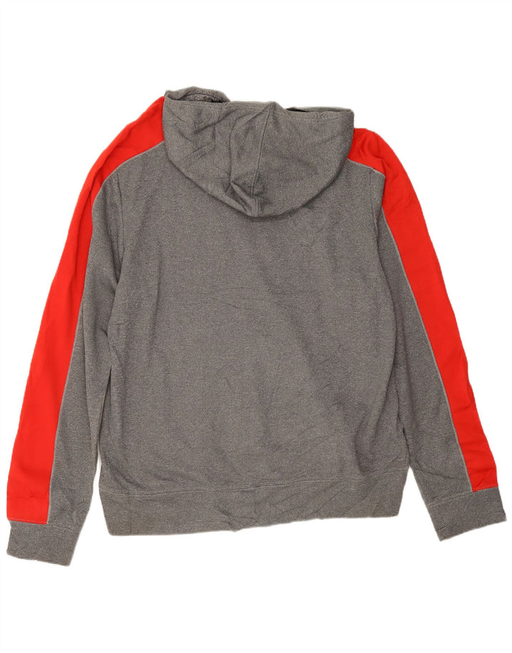 Fila Grafisk hættetrøje til mænd 2XL Grå Colourblock Polyester