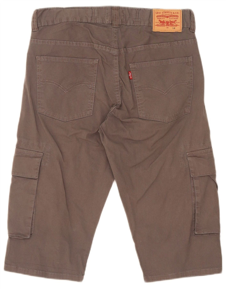 Levi's Boys Cargo Bermuda Shorts 15-16 år W28 Grå Bomuld