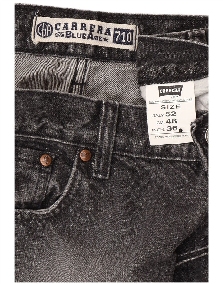Carrera Herre Straight Jeans IT 52 XL W36 L30 Grå Bomuld