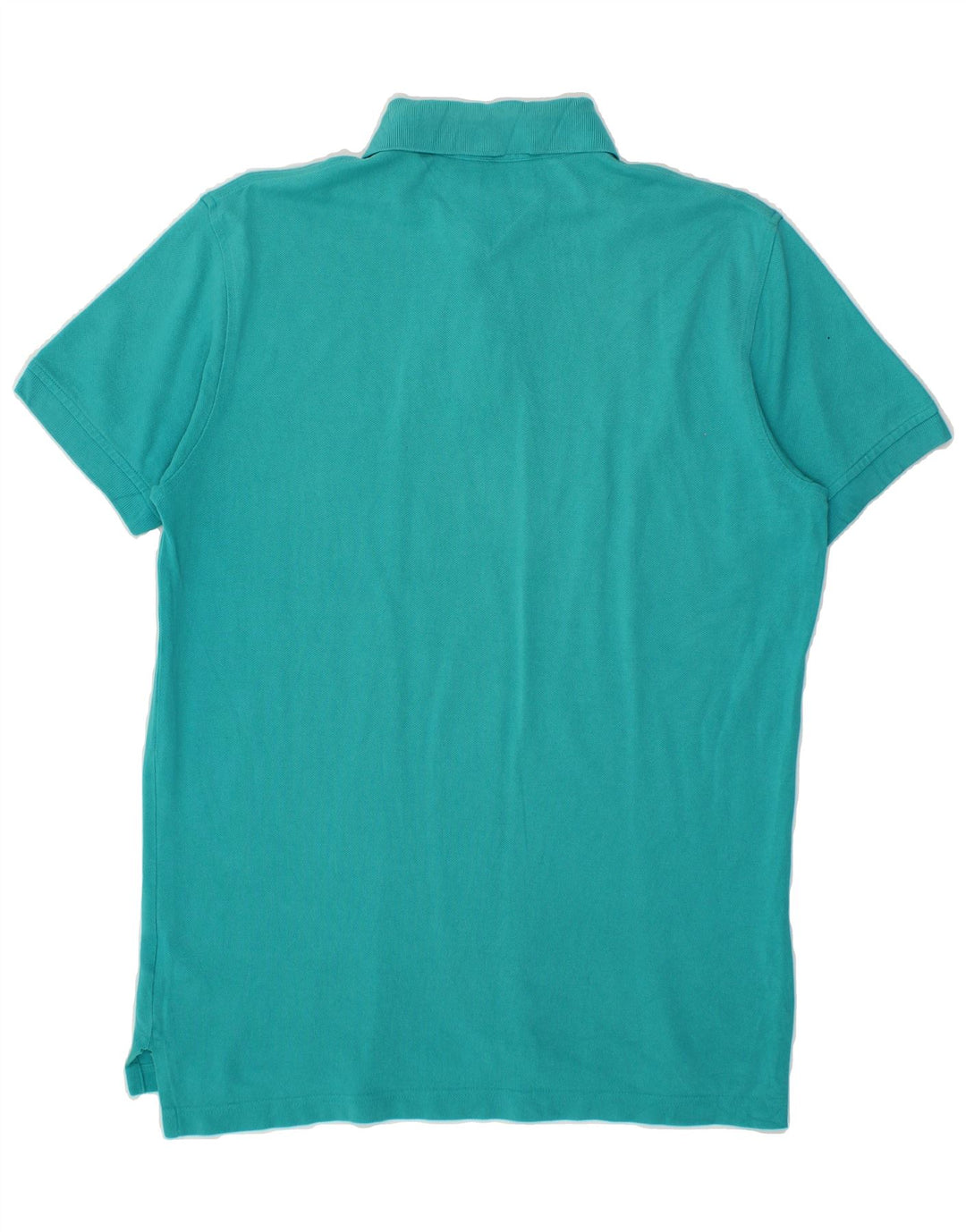 TOMMY HILFIGER Mens Polo Shirt Medium Blue Cotton Vintage Tommy Hilfiger and Second-Hand Tommy Hilfiger from Messina Hembry 