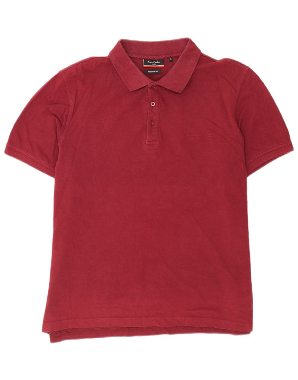 Pierre Cardin Herre Regular Fit Polo Shirt XL Bourgogne bomuld