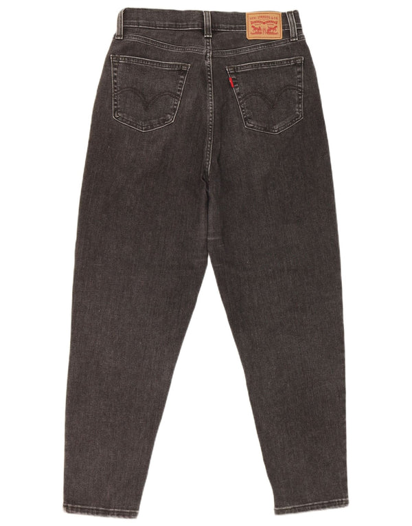 Levi's Womens Boyfriend Højtstående løse jeans W28 L27 Sort bomuld