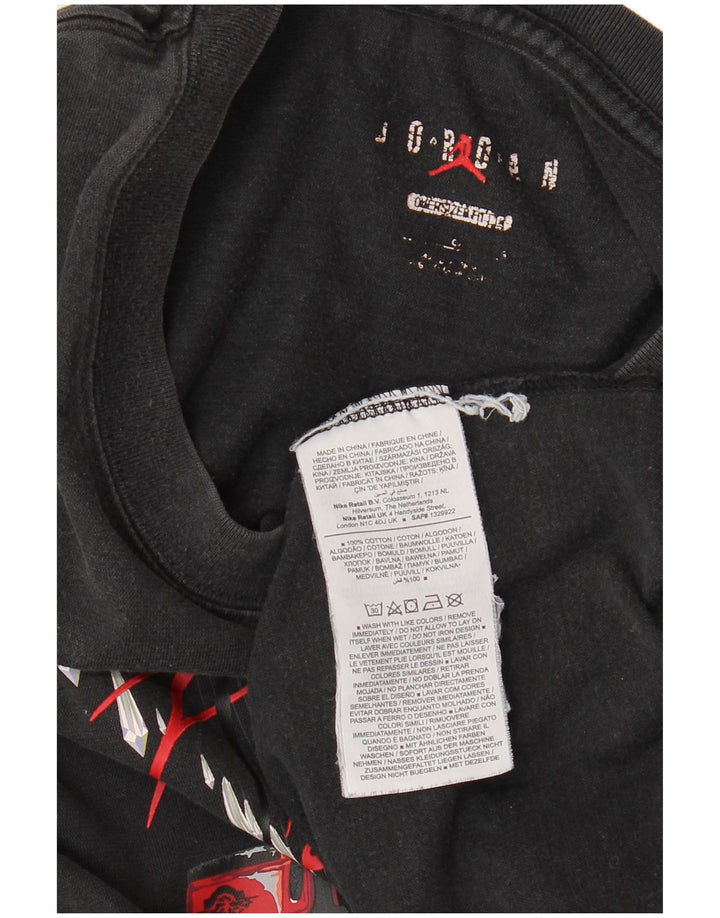 JORDAN Herre Oversized grafisk T-shirt top XL sort bomuld