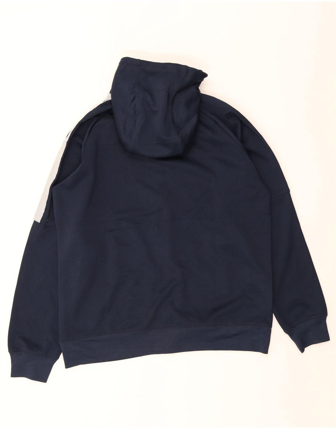 Nike Hættetrøje med lynlås til mænd Large Navy Blue Colourblock Polyester