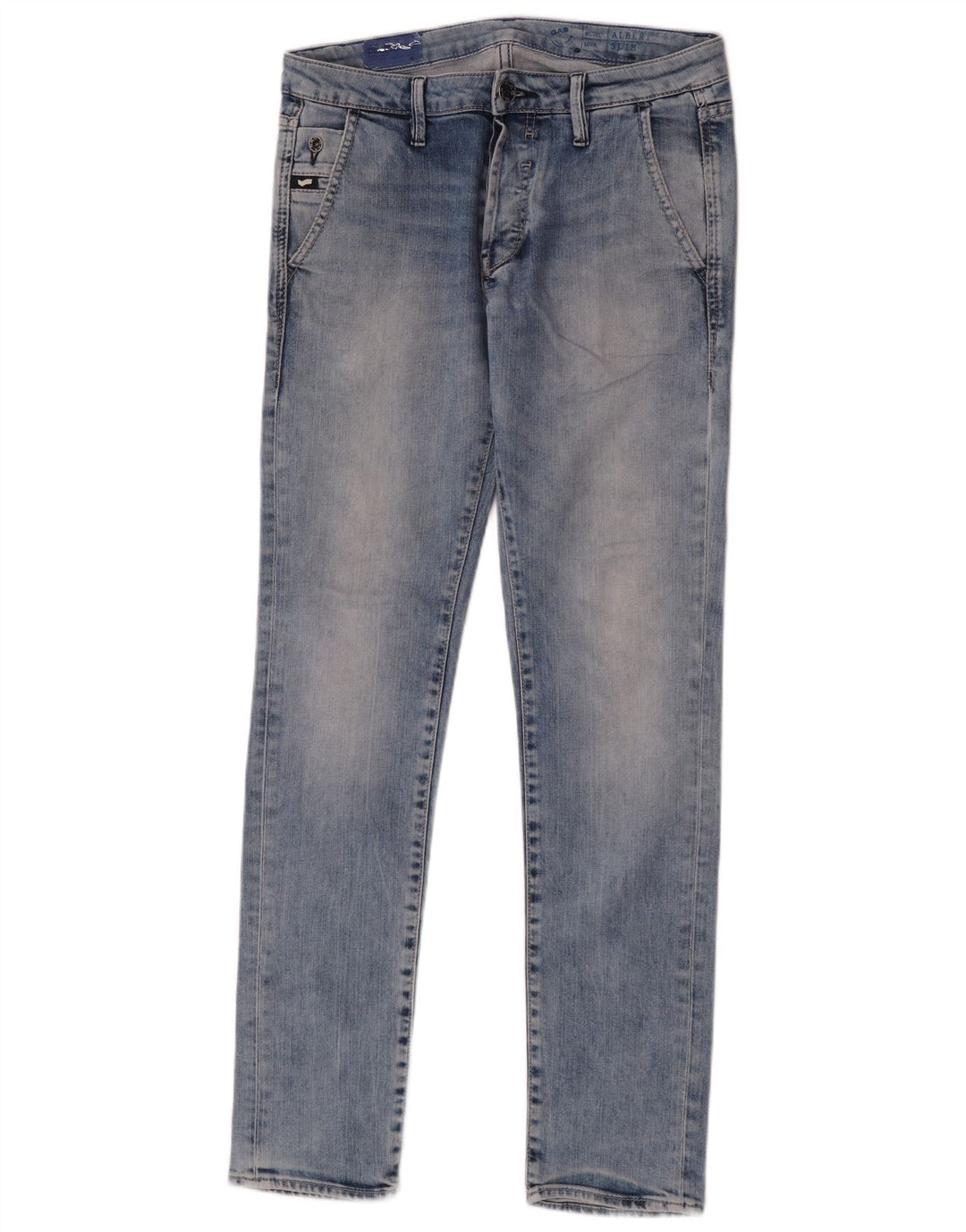 Gas Herre Slim Jeans W30 L32 Blå Bomuld