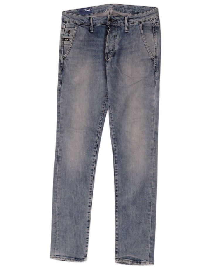Gas Herre Slim Jeans W30 L32 Blå Bomuld