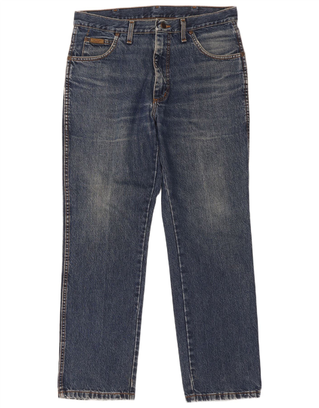 Wrangler Straight Jeans til mænd W34 L30 blå bomuld