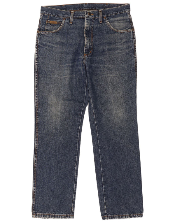 Wrangler Straight Jeans til mænd W34 L30 blå bomuld