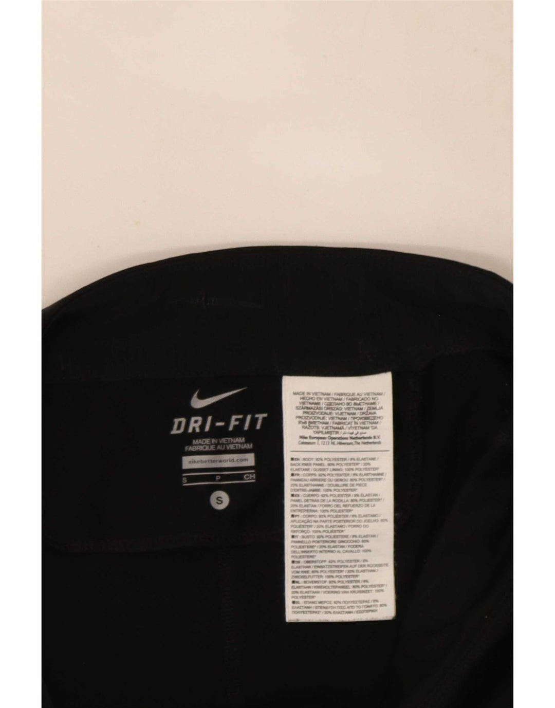 Nike Dame Leggings UK 8 Small Black Polyester