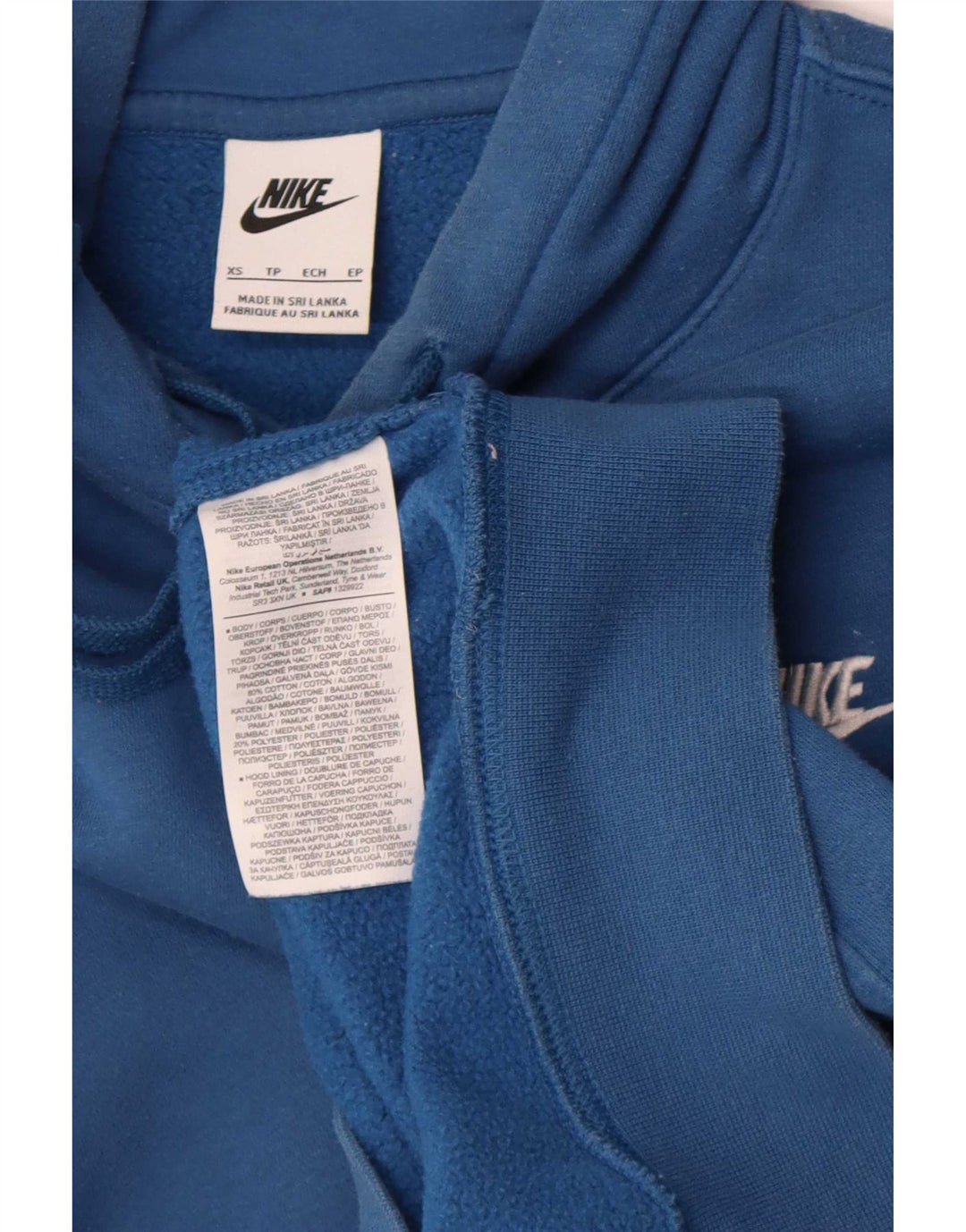 Nike hættetrøje til mænd XS Blå bomuld