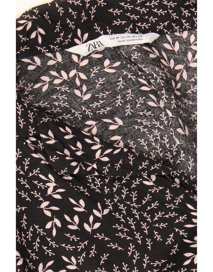 Zara Kortærmet Jumpsuit til kvinder Medium Black Floral