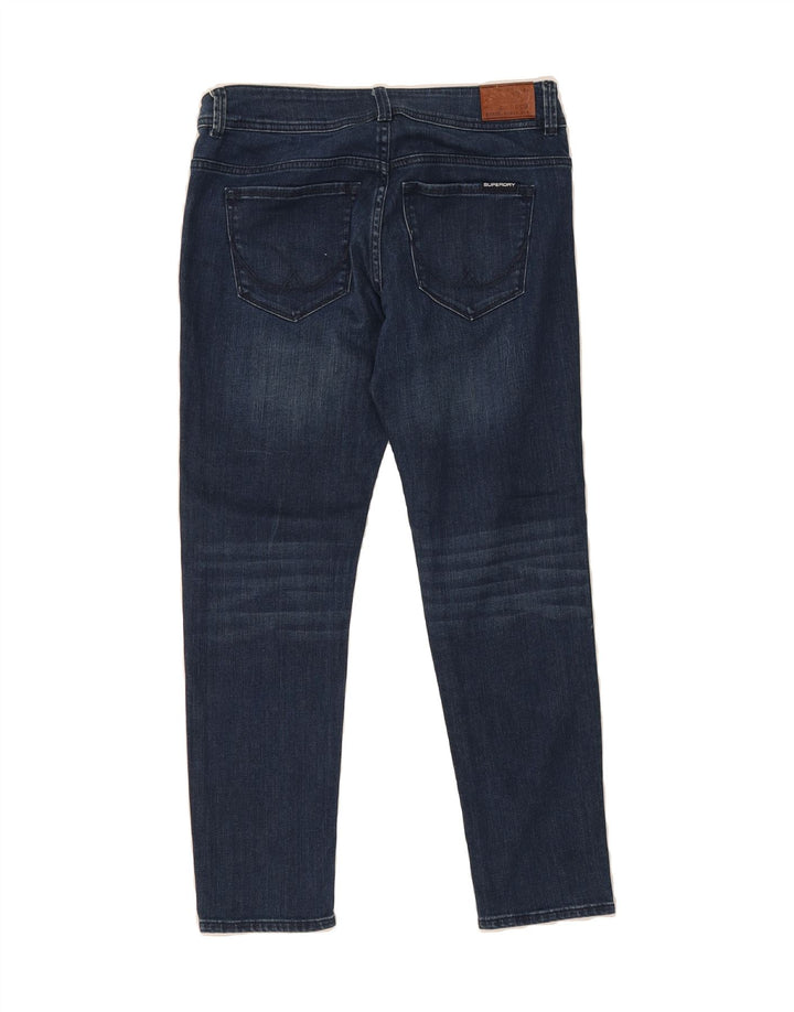 SUPERDRY Womens Slim Jeans W30 L28 Navy Blue Cotton Vintage Superdry and Second-Hand Superdry from Messina Hembry 