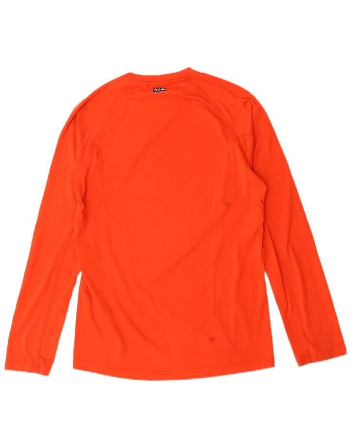 Adidas Herre Grafisk Top Langærmet UK 40/42 Medium Rød Polyester