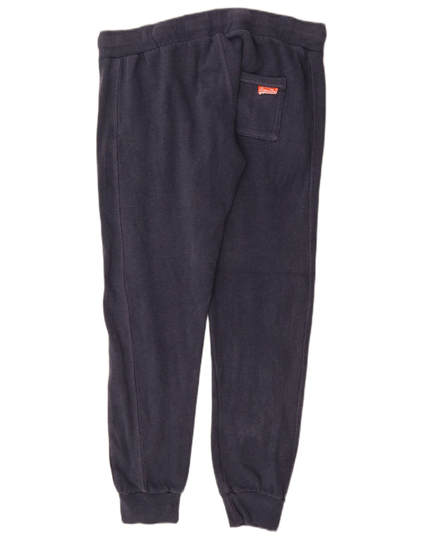 Superdry Womens Slim Fit træningsdragt Bukser Joggers UK 16 Large Navy Blue