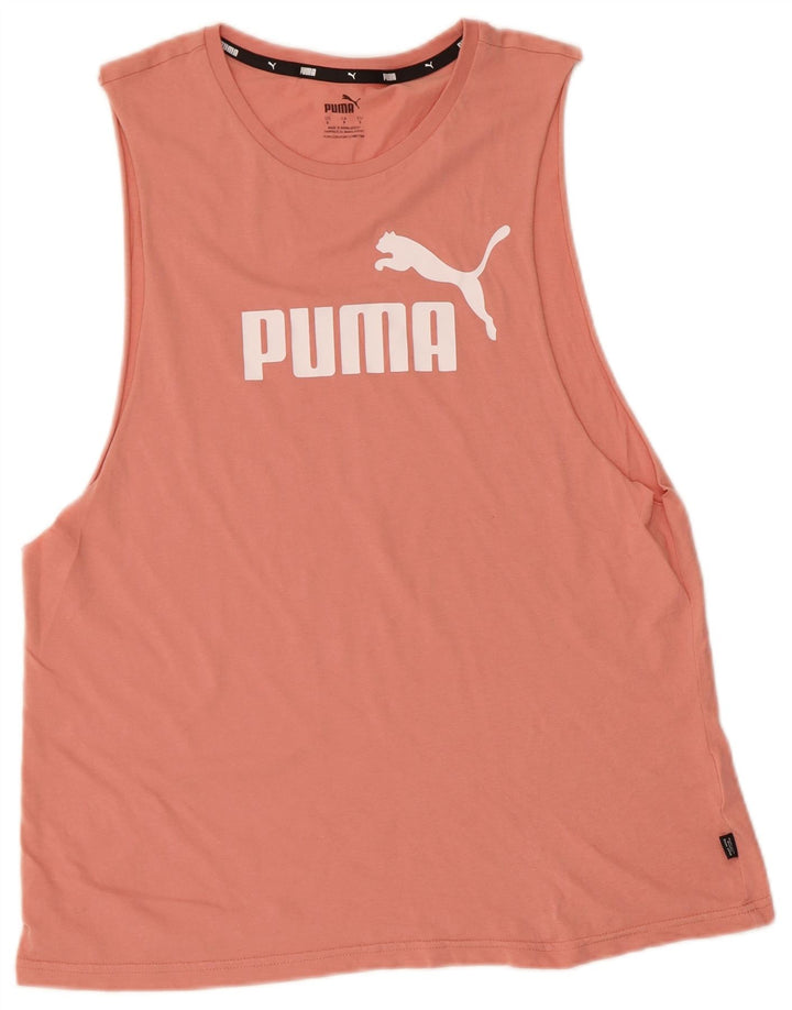 PUMA Mens Graphic T-Shirt Top Small Orange