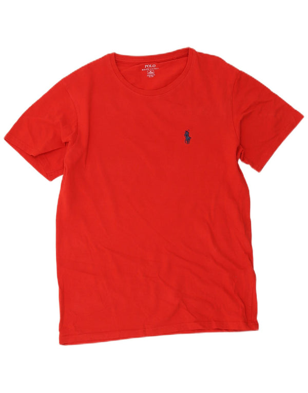 Polo Ralph Lauren Herre Custom Fit T-shirt Top Medium Rød Bomuld