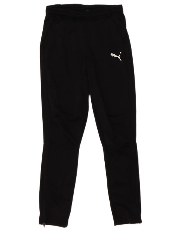 Puma Boys Tracksuit Trousers 9-10 Years Black Polyester