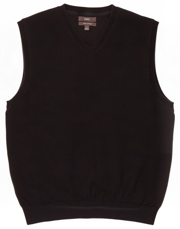 Marks & Spencer Herrevest Tank Top XL Sort Bomuld