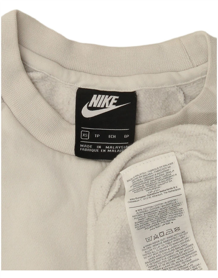 Nike grafisk sweatshirt til mænd XS Hvid bomuld