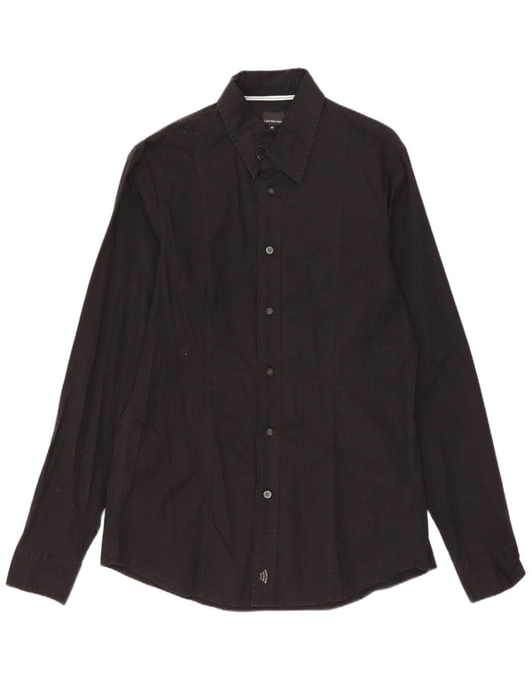 Calvin Klein Jeans Herreskjorte Medium Sort Bomuld