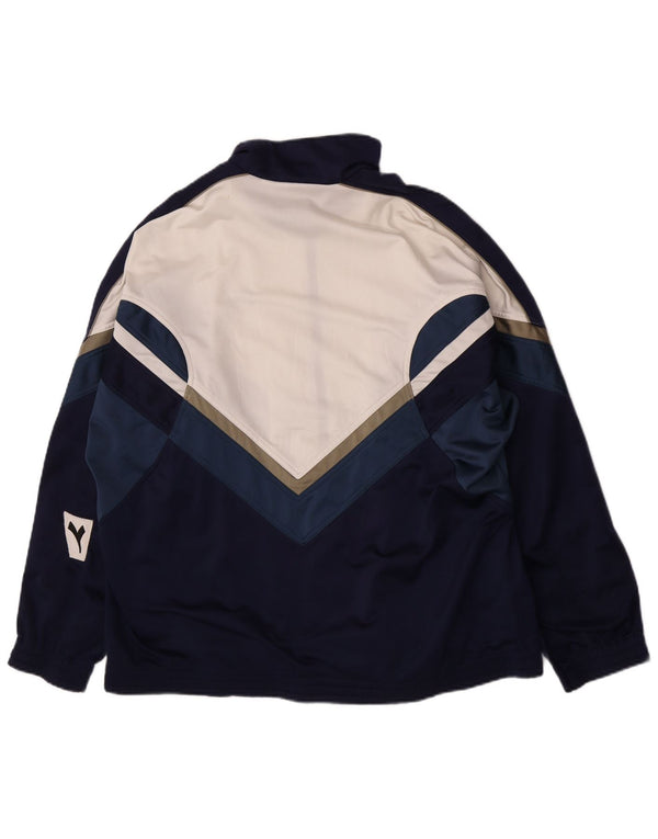 Diadora Træningsdragt til mænd Topjakke UK 46 XL Marineblå Colourblock Polyester
