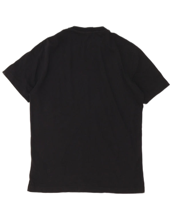 Emporio Armani Herre grafisk T-shirt Top XS Sort Colourblock Bomuld