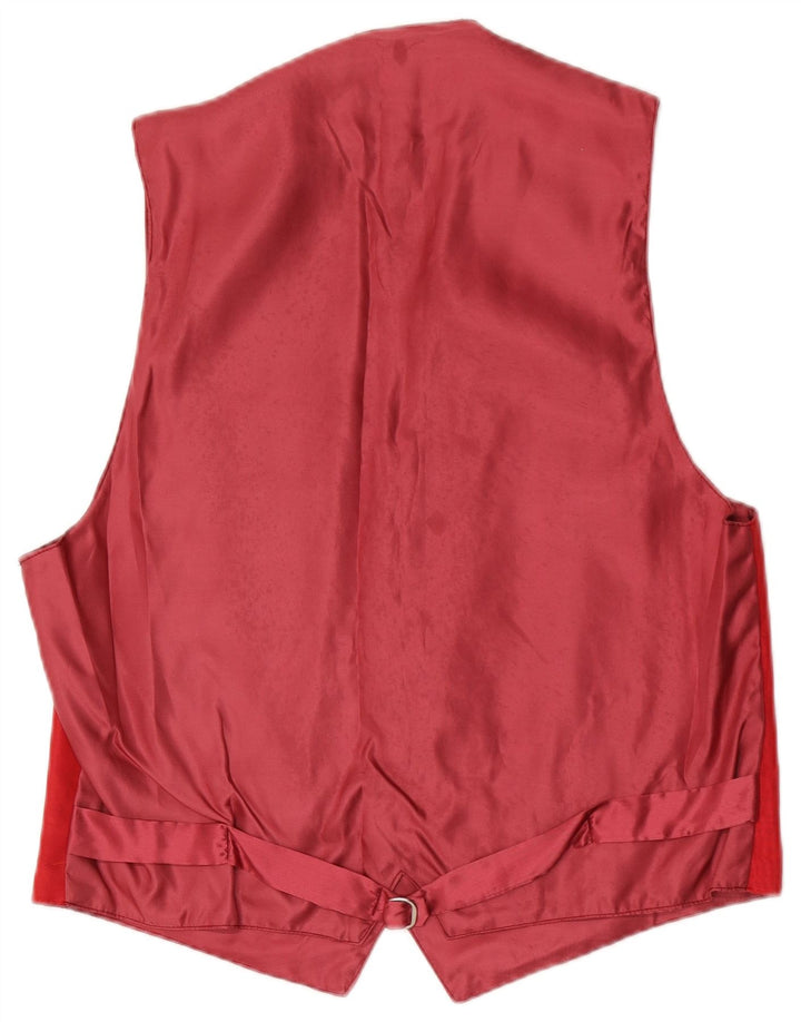 Vintage herrevest XL rød polyamid
