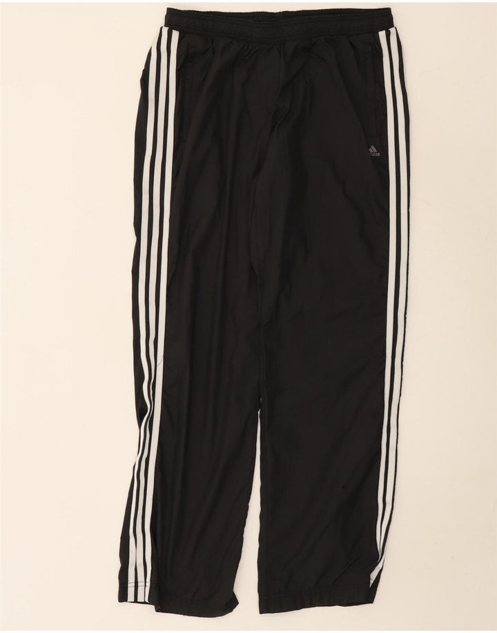 ADIDAS klimasikre træningsdragtsbukser til kvinder UK 12 mellemgrå polyester