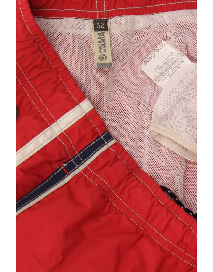COLMAR Mens Sport Shorts EU 52 Large Red Polyester Vintage Colmar and Second-Hand Colmar from Messina Hembry 