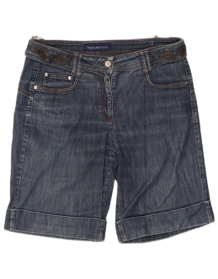Trussardi denimshorts til kvinder W30 mellemblå bomuld