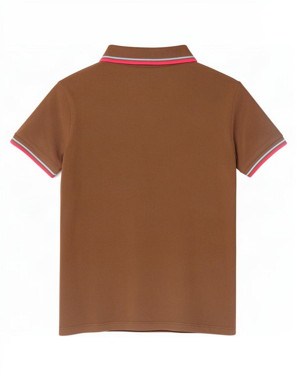 Fred Perry Dame Polo Shirt UK 20 2XL Brun Bomuld