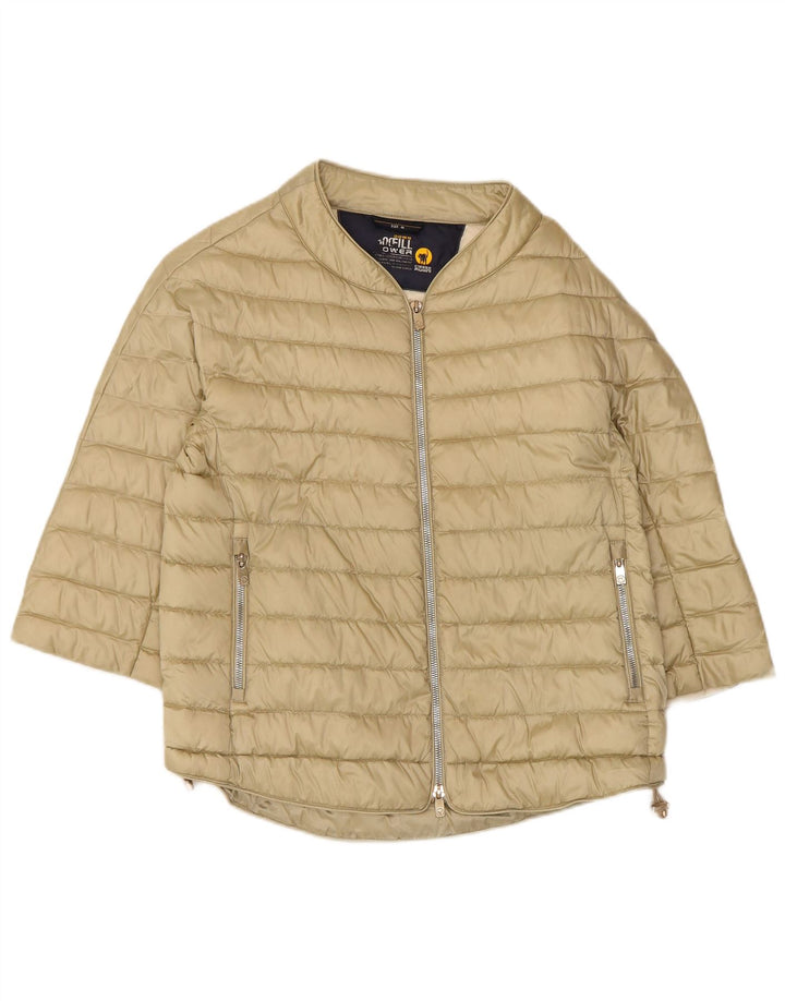 Ciesse Piumini Dame Kortærmet Polstret Jakke UK 12 Medium Beige