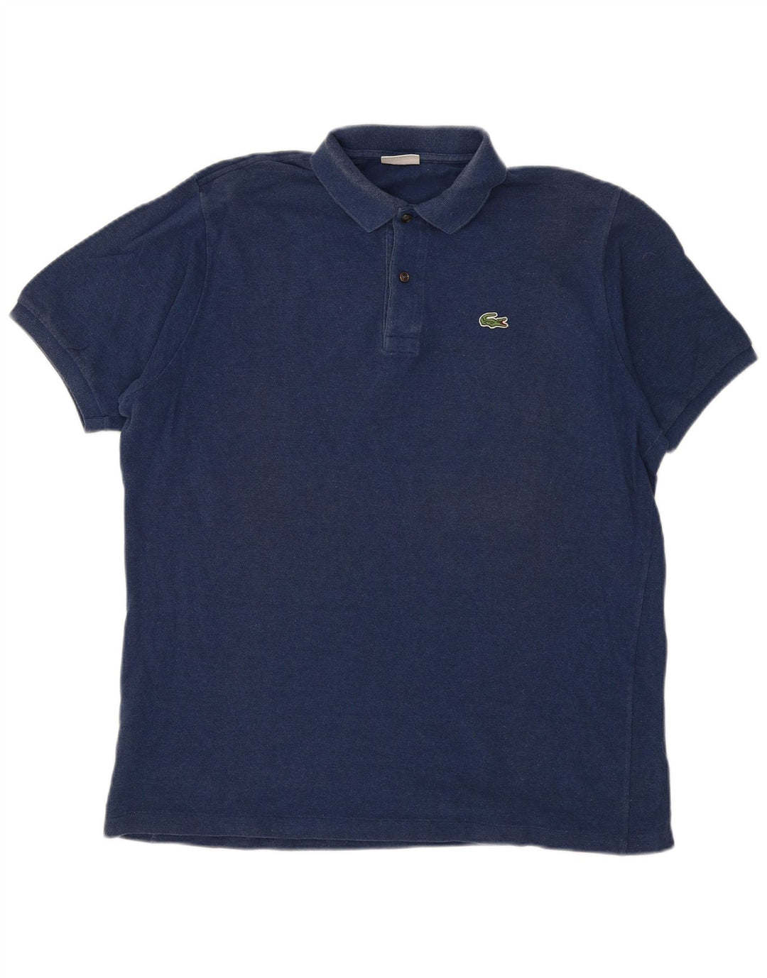 Lacoste Herre Polo Shirt Størrelse 7 2XL Navy Blue Bomuld