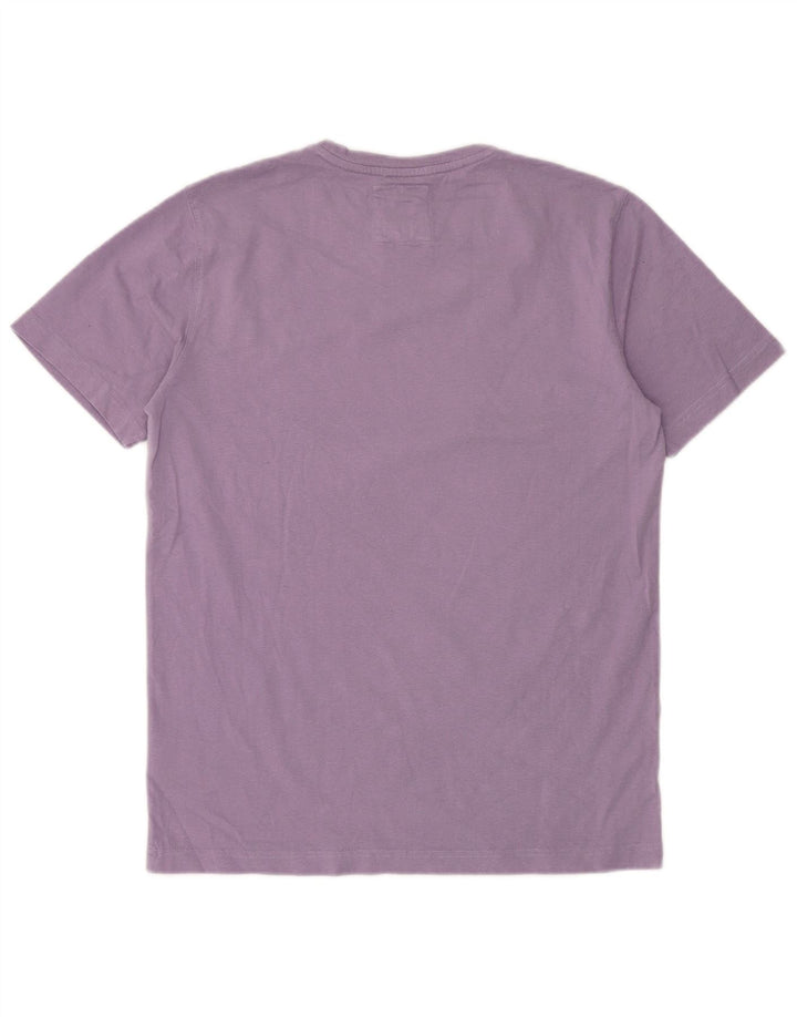 CREW CLOTHING Herre T-Shirt Top Medium Lilla Bomuld