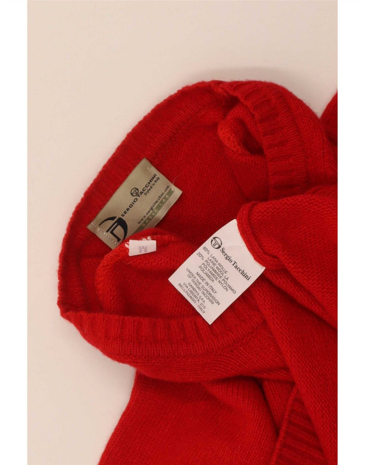 Sergio Tacchini Herre sweater med rund hals, medium rød uld