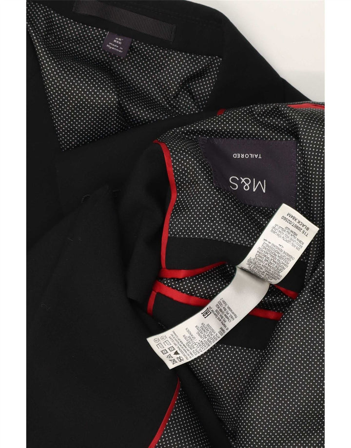 Marks & Spencer Herre 2-knaps blazerjakke str. 54 2XL Sort uld