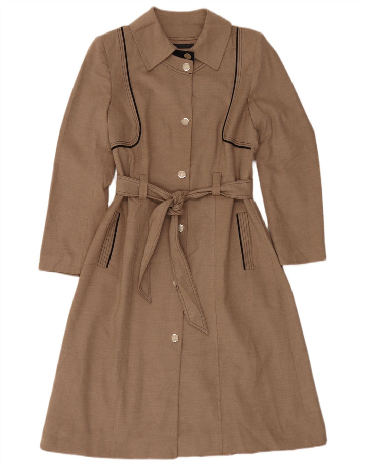 Pierre Cardin Trench Coat til kvinder IT 42 Medium Beige Polyester