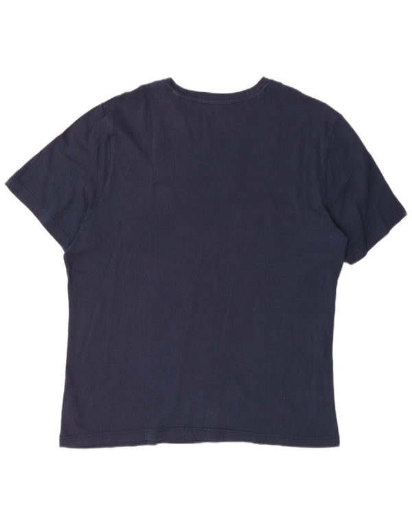 Reebok Herre grafisk T-shirt top XL marineblå bomuld