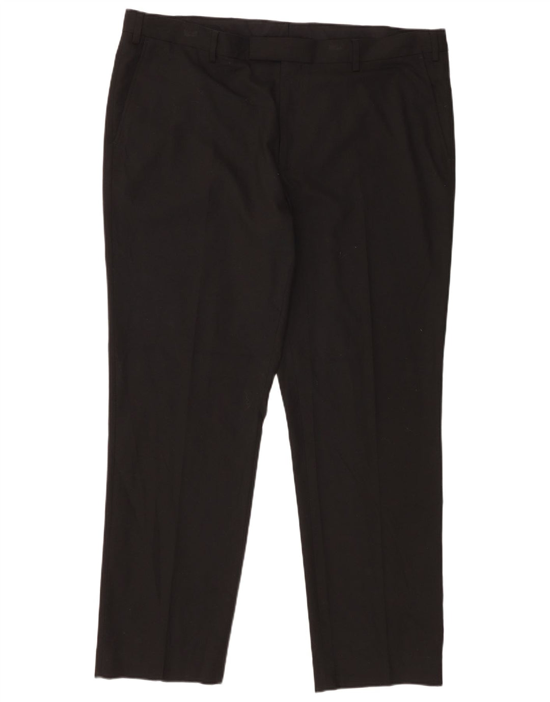 Marks & Spencer Herre Regular Fit Suit Bukser W42 L31 Sort polyester