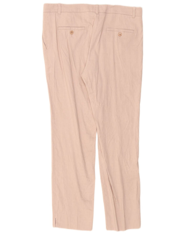 Jigsaw Dame Slim Chino Bukser UK 12 Medium W32 L28 Pink Linen