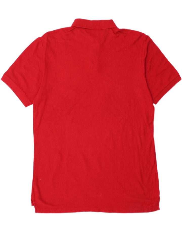 CHAPS Mens Polo Shirt Large Red Cotton Vintage Chaps and Second-Hand Chaps from Messina Hembry 